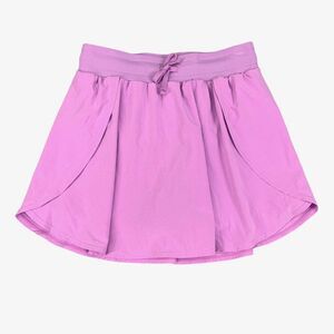Zella Skort Girls L Large Orchid Spectre Flexible Tulip Hem Drawstring Shorts